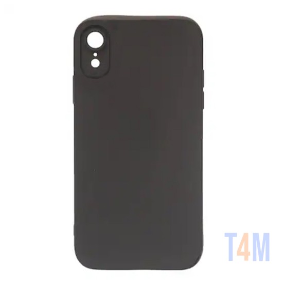 Funda de Silicona con Marco de cámara para Apple iPhone XR Negra